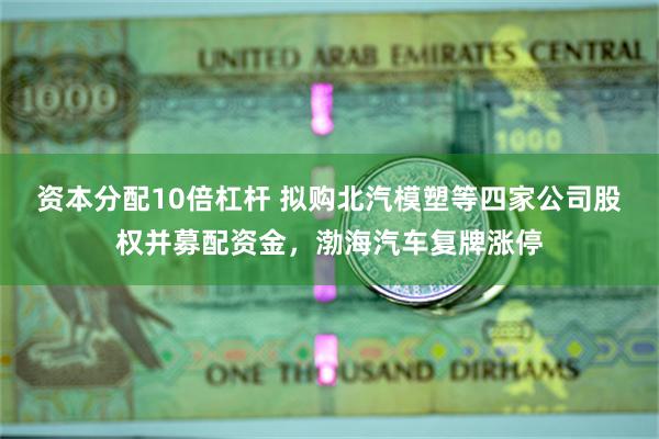资本分配10倍杠杆 拟购北汽模塑等四家公司股权并募配资金，渤海汽车复牌涨停
